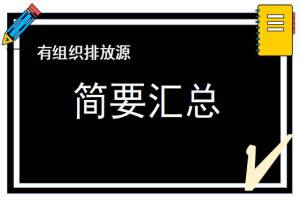钢铁企业有组织排放源简要汇总