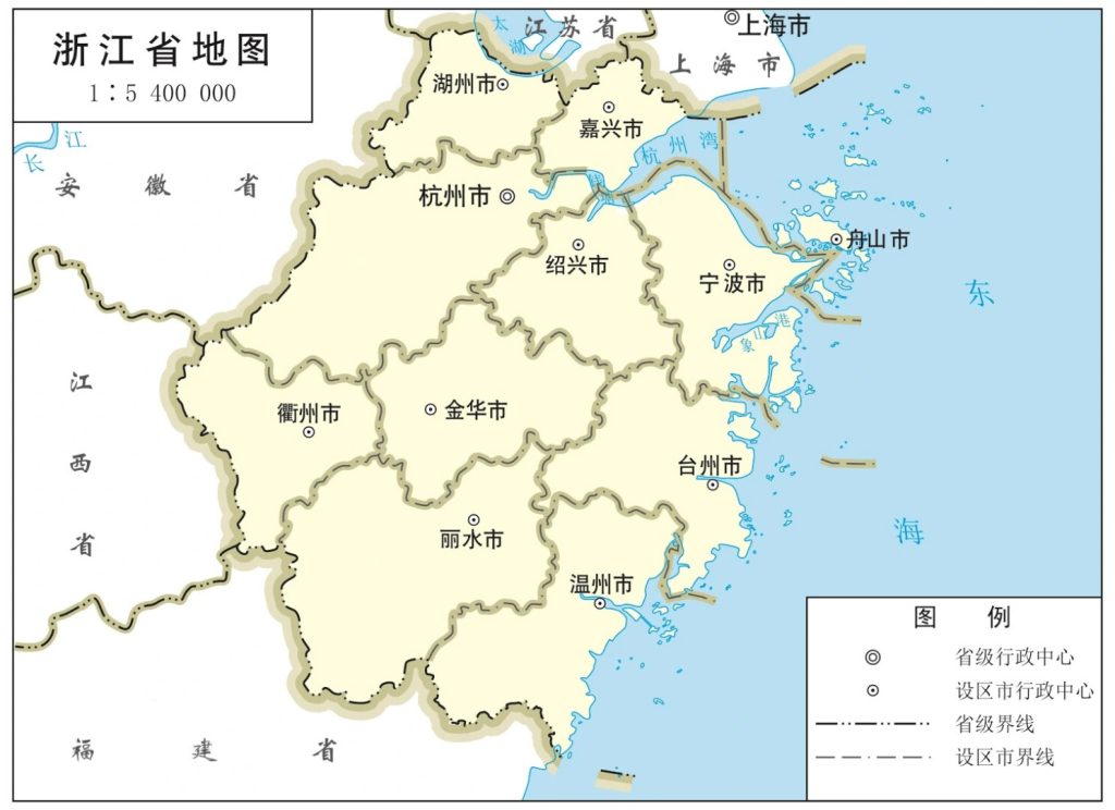 浙江省地图